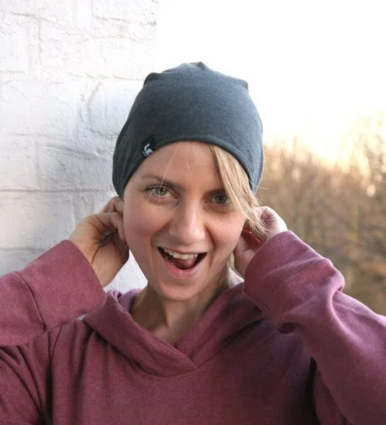 Lena Schokolade Lena Schokolade Beanie-Mütze, Anthrazit meliert, – Produktbild 4 von 4