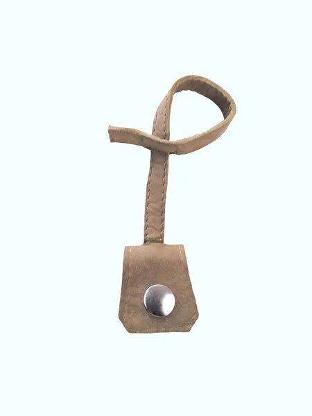 Ritagli di G Ritagli di G Token-Halter PENNY aus recyceltem Leder für Taschen 100% Made in Italy, Creme, – Produktbild 2 von 4