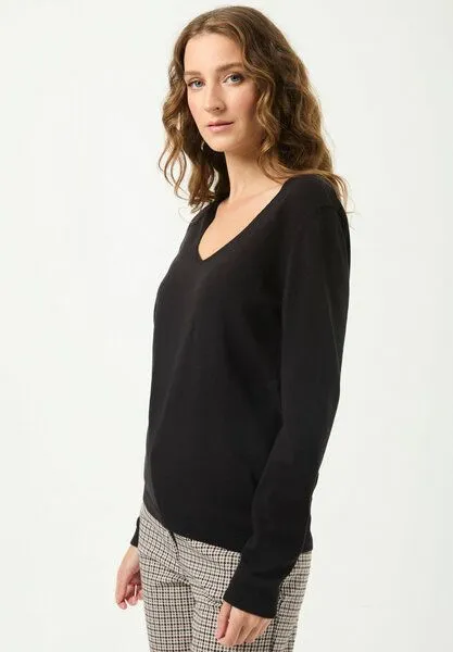 ORGANICATION ORGANICATION Strickpullover aus Bio-Baumwolle, Black, – Produktbild 3 von 4