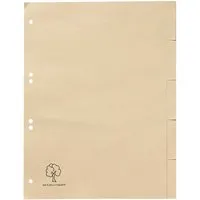 Register aus Tauenpapier blanko, DIN A4, 5-teilig – Produktbild 1 von 1