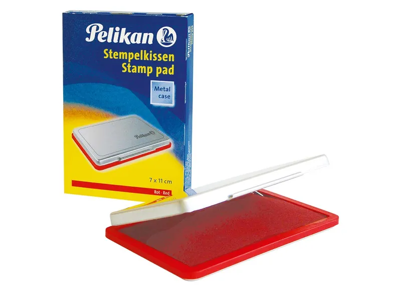 Pelikan Pelikan Stempelkissen, 7 x 11 cm, Größe 2, rot – Produktbild 2 von 3