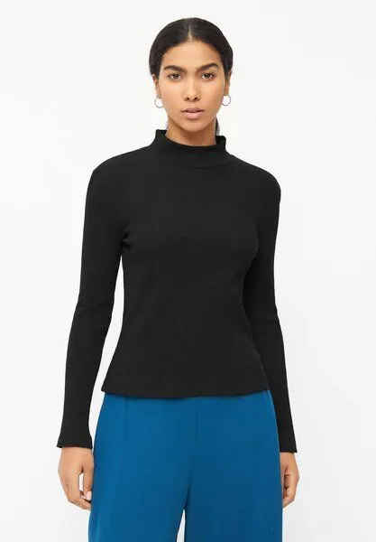 Givn Berlin Givn Berlin Rollkragen-Longsleeve GINA aus Bio-Baumwolle, Schwarz, – Produktbild 1 von 4
