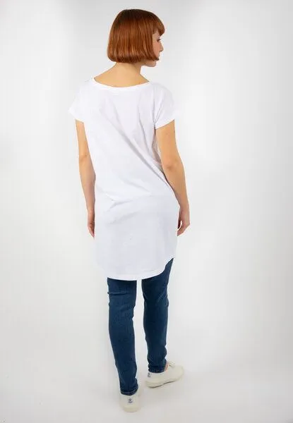 TORLAND TORLAND Damen T-Shirt Kleid TIRANA, Weiß (white), – Produktbild 2 von 3