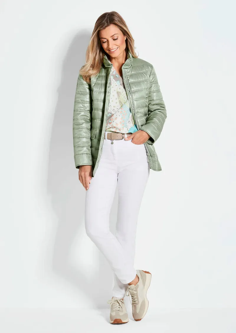 Goldner Leichte Steppjacke mit vielen Details - graugrün - Gr. 24 von Goldner Fashion, Grün, – Produktbild 2 von 3
