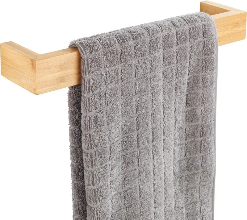Wenko Wenko Handtuchhalter Bambusa, BxTxH: 40x5x9 cm, Beige, – Produktbild 1 von 5
