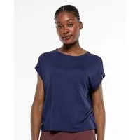 Alma Lovis Alma & Lovis Stylisches Kurzarmshirt aus fließendem EcoVero | Pique T-Shirt, Aura (blau), – Produktbild 1 von 1