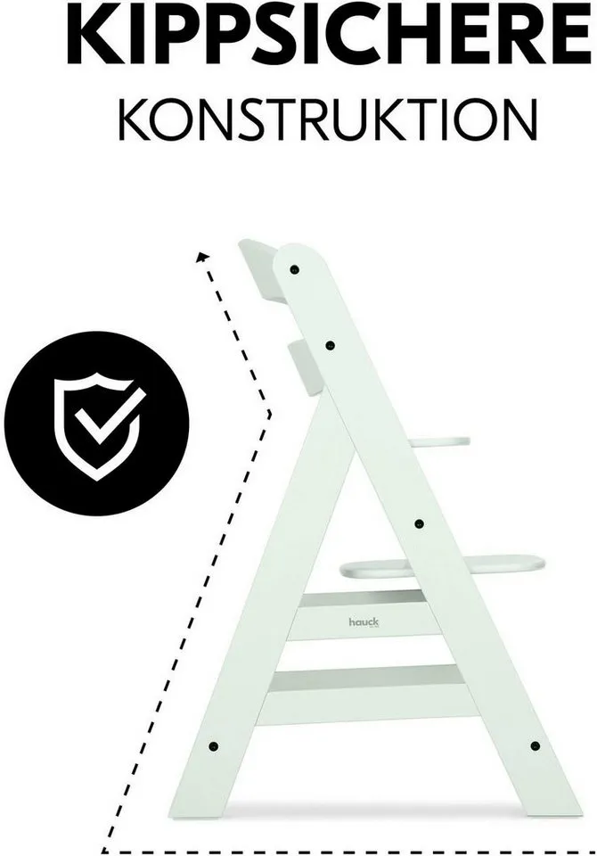 Hauck Hauck Hochstuhl Alpha+, Grün, – Produktbild 5 von 8