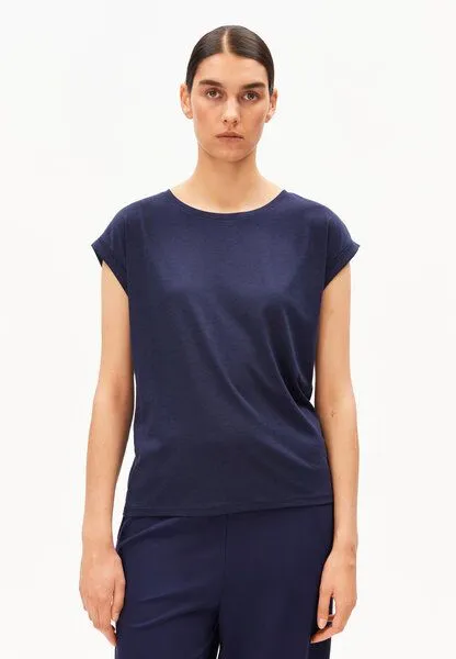 ARMEDANGELS ARMEDANGELS JILAANA Damen T-Shirt aus TENCEL Lyocell Mix, Tinted navy, – Produktbild 1 von 4