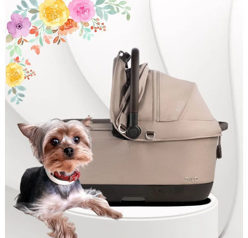 Tavo Tavo Hunde-Autositz Maeve™ iso6X mit Belüftungssystem, Beige, – Produktbild 2 von 4