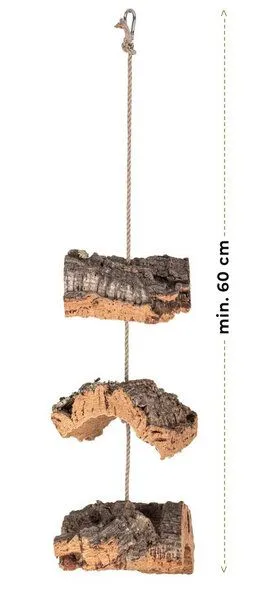 Kork-Deko Kork-Deko Kork Vogelschaukel "Mobile" aus Korkrinde – Produktbild 2 von 5