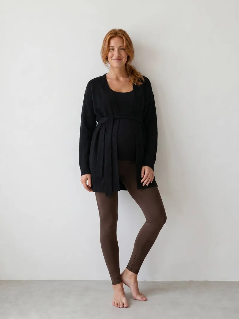 Vertbaudet Cardigan für Schwangerschaft und Stillzeit, Schwarz, – Produktbild 1 von 3