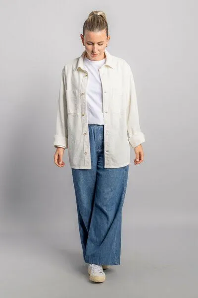 DIRTS dirts Cord Overshirt, Undyed, – Produktbild 3 von 4