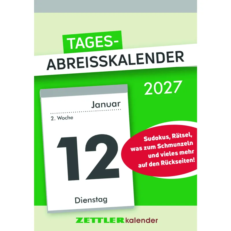 Zettler ZETTLER Abreißkalender 2027 – Produktbild 1 von 2