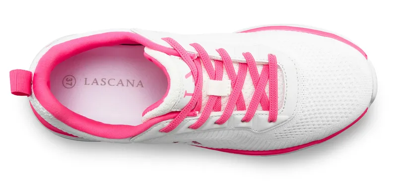 Lascana Sneaker, Weiß/pink, – Produktbild 2 von 3