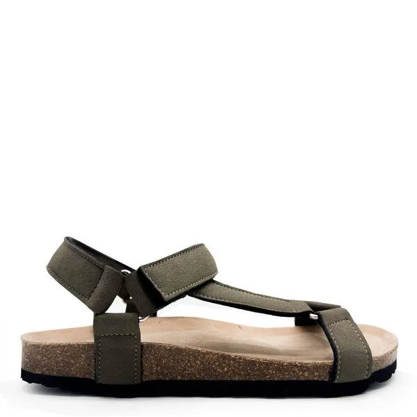 thies Vegane "thies ® Eco Bio Trek" Sandale aus recycelten Flaschen, Khaki, – Produktbild 1 von 4