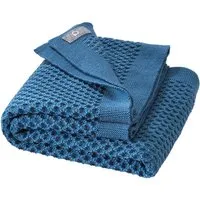 Disana Disana Babydecke Wabenstrick Bio-Merinowolle taubenblau Maße 80 x 100 cm – Produktbild 1 von 1