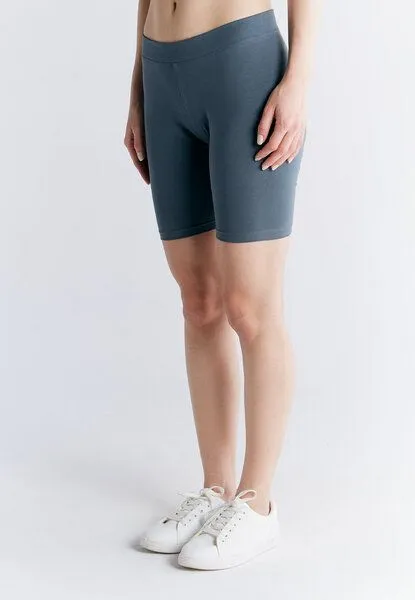 Leela Cotton Leela Cotton Damen Radlerhose Bio-Baumwolle 1417, Dunkler schiefer, – Produktbild 3 von 3
