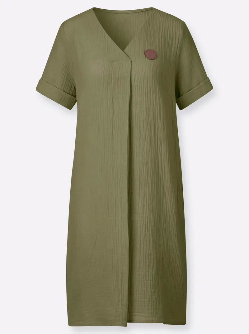 Witt Webkleid oliv, Oliv, – Produktbild 1 von 2