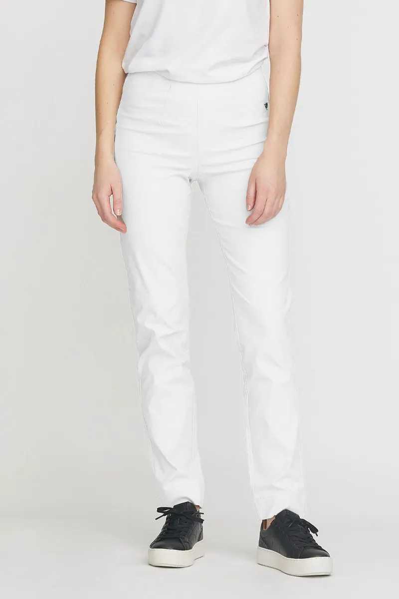 LAURIE LAURIE Damen vegan Hose Regular Betty Ml Weiß, Weiß, – Produktbild 2 von 2