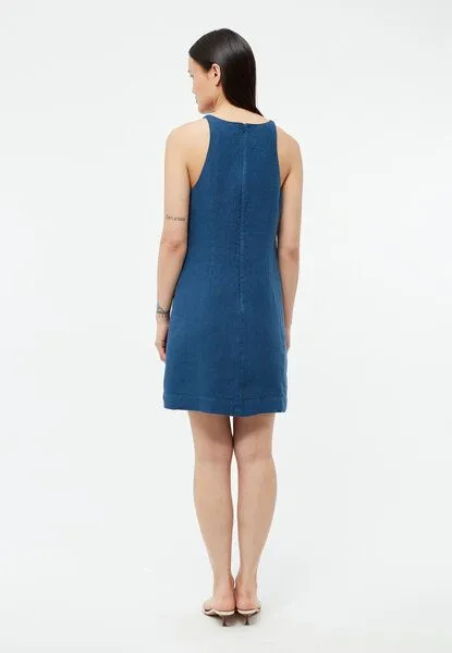 Givn Berlin Givn Berlin Kleid Yuna, Blazing blue linen, – Produktbild 2 von 4
