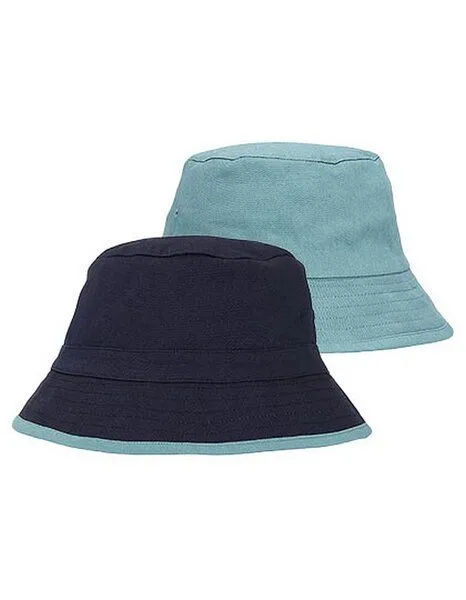 Neutral Neutral Wende Sonnenhut Bucket Hat Fischerhut Damen / Herren Anglerhut, Navy/teal, – Produktbild 2 von 2