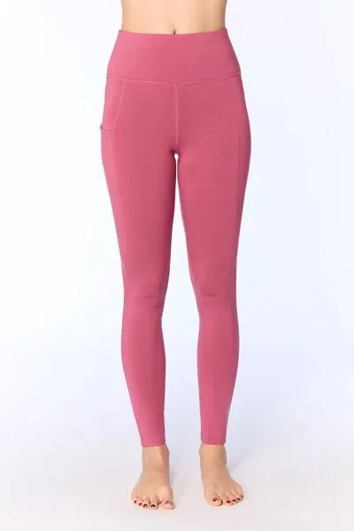 True North True North Damen Sport Leggings aus TENCEL Modal mit Taschen – Yoga & Fitness Leggings T1306, Rosenwein, – Produktbild 1 von 4