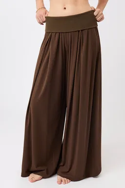 mandala MANDALA Damen vegan Lounge Hose Wilderness Brown – Produktbild 1 von 1
