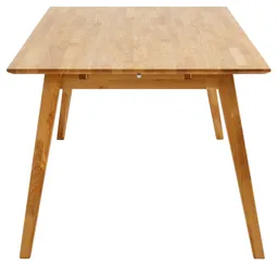 OTTO home Esstisch Lake, Eiche massiv, Breite 150 cm, erweiterbar mit Ansteckplatten – Produktbild 1 von 1