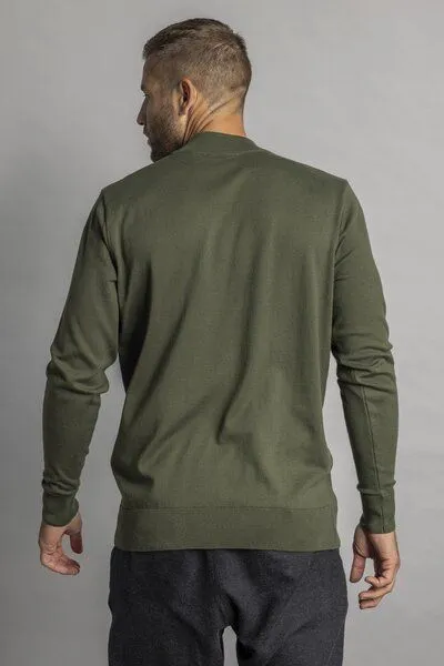 DIRTS dirts Mock Neck Pullover, Moss green, – Produktbild 4 von 4