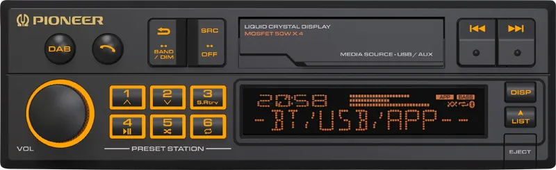 Pioneer Pioneer SXT-C10PS 1-DIN-Receiver DAB+ Bluetooth Digitalradio – Produktbild 1 von 2