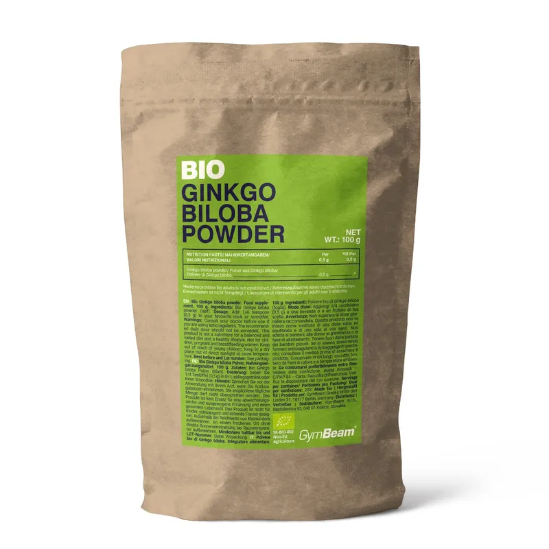 GymBeam GymBeam BIO Ginkgo Biloba Pulver 100 g – Produktbild 1 von 1