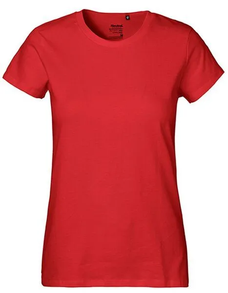 Neutral Neutral® Damen Classic T-Shirt von Neutral Bio Baumwolle, Rot, – Produktbild 1 von 4
