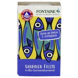 Fontaine Sardinen ohne Haut in Sonnenblumenöl – Produktbild 1 von 1