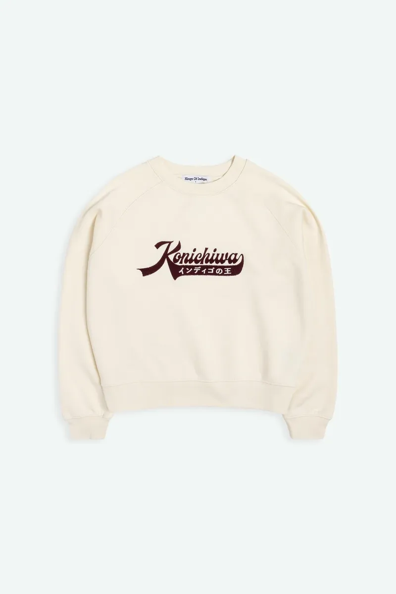Kings Of Indigo Kings of Indigo Damen vegan Sweatshirt Tajima Cloud Dancer Weiß, Weiß, – Produktbild 2 von 2