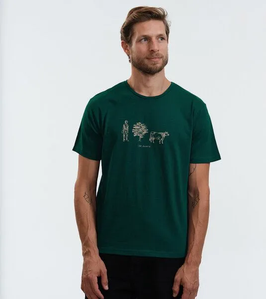 Gary Mash GARY MASH T-Shirt be aware aus Bio-Baumwolle, Grün, – Produktbild 4 von 4