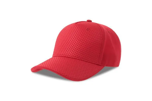 Atlantis Headwear Atlantis Headwear Cap Carbon Optik, Rot, – Produktbild 2 von 3