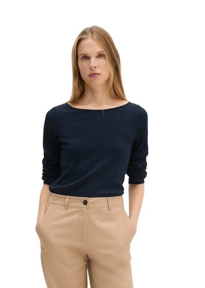 Marc O'Polo Marc O'Polo Longsleeve regular aus Organic Cotton, Blau, – Produktbild 1 von 5