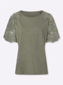 heine Rundhalsshirt khaki – Produktbild 1 von 1