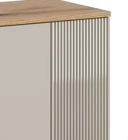 Inn.Furn Schuhschrank Skid (Flurschrank in Kaschmir Sand mit Eiche, 2-türig, 60 x 190 cm) mit viel Stauraum – Produktbild 1 von 1