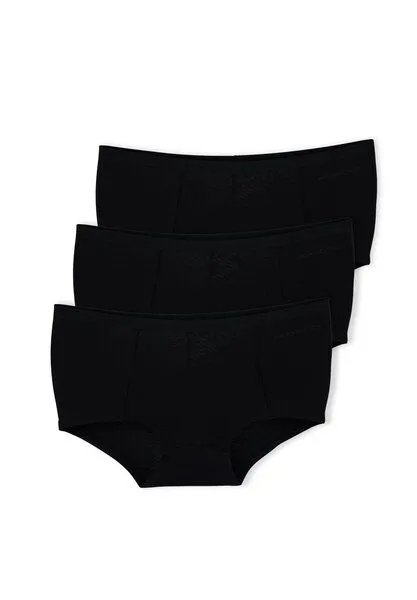ORGANICATION ORGANICATION BLAIRE | Boyshorts Panty aus Bio-Baumwolle und TENCEL Modal im 3er-Pack, Black, – Produktbild 1 von 4