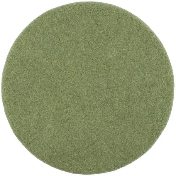myfelt myfelt Flachfilz Sitzauflage (⌀ 36 cm, 36 x 36 cm), Dunkelgrün (kaspar), – Produktbild 1 von 4