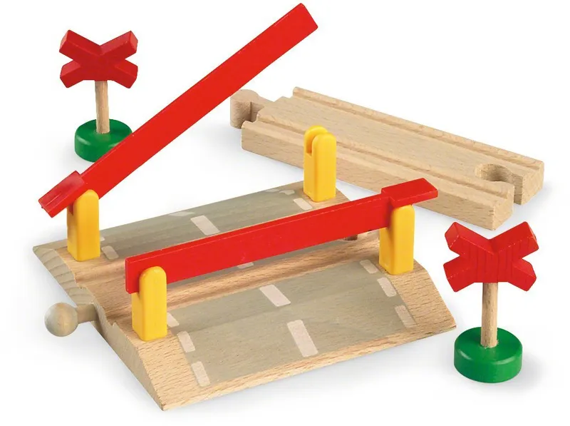 BRIO BRIO Spielzeugeisenbahn-Erweiterung BRIO® WORLD, Bahnübergang, Bunt, – Produktbild 2 von 5