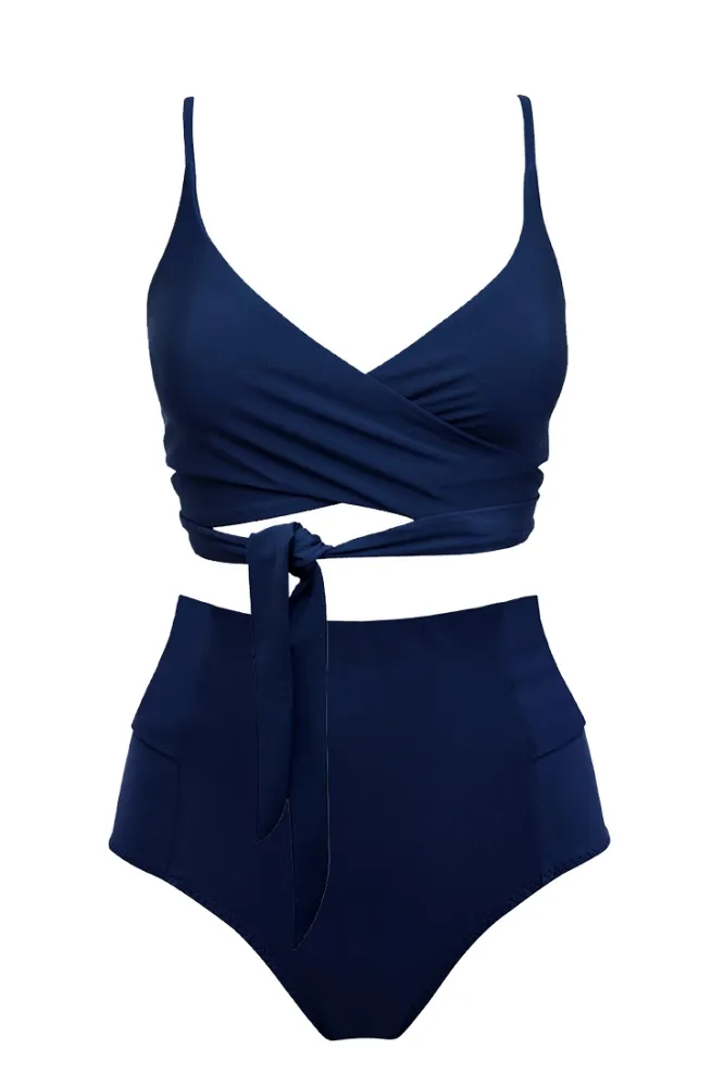 Anekdot Anekdot Damen vegan Bikini Lin + Schleife, Blau, – Produktbild 2 von 2