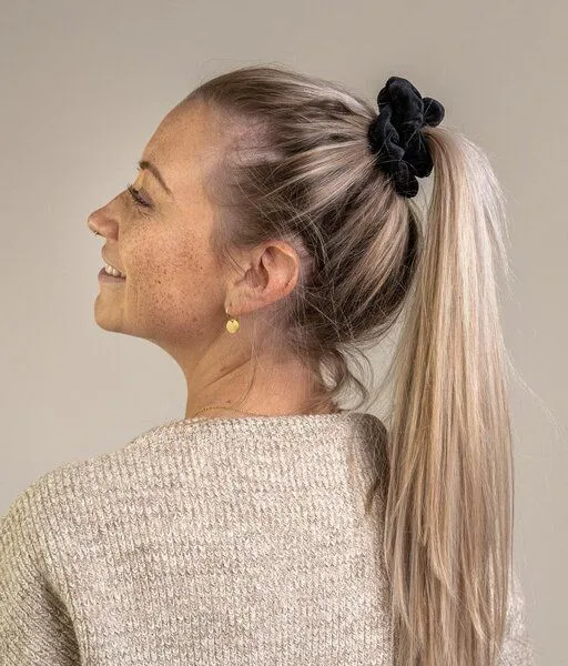 obumi Obumi Scrunchie Samt - Bio Baumwolle, Black, – Produktbild 1 von 4