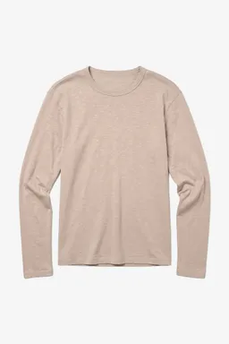 KnowledgeCotton Apparel KnowledgeCotton Apparel Herren vegan Langarmshirt Slub Hellgrau – Produktbild 1 von 1