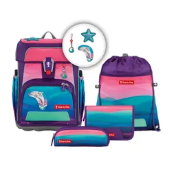 Step by Step Step by Step Cloud Ocean Schulranzen-Set, 5-teilig Dolphin Lana – Produktbild 1 von 1