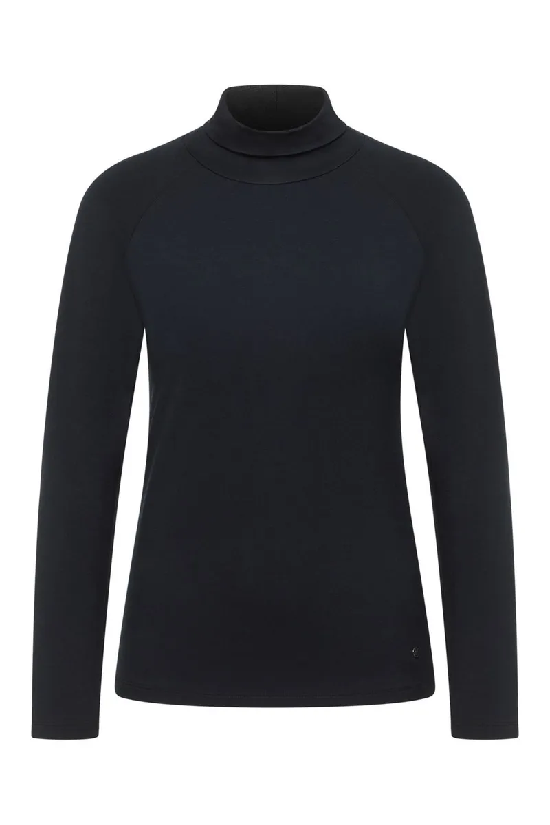 Tranquillo Jersey-Shirt Chiaraa aus EcoVero™-Viskose - black / XL – Produktbild 1 von 6