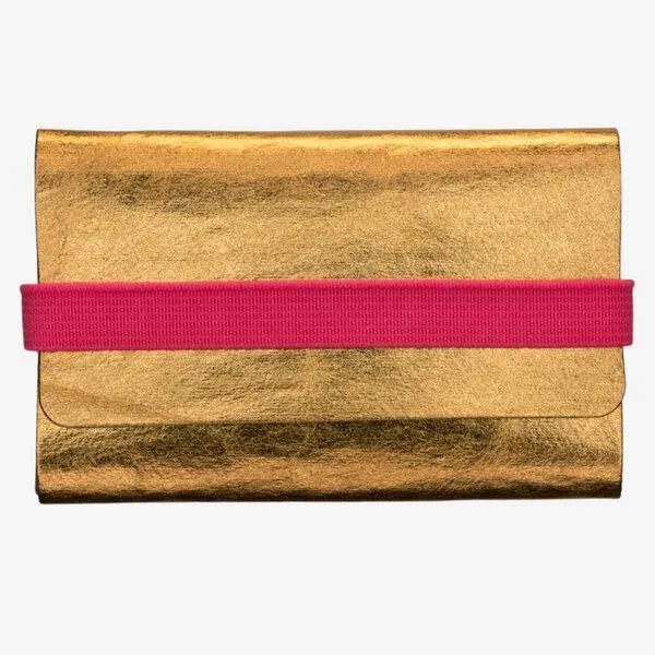 ANDERS & KOMISCH ANDERS & KOMISCH Kartenetui mit Münzfach - Reise Geldbeutel - A&K TINY Gold, Pink, – Produktbild 1 von 4