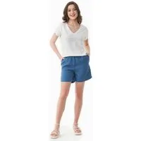 ORGANICATION ORGANICATION Shorts aus TENCEL Lyocell, Light navy, – Produktbild 1 von 1