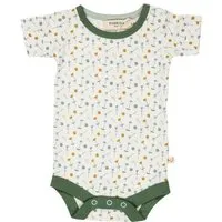 Pigeon by Organics for Kids Pigeon by Organics for Kids Kinder-Kurzarmbody mit Aufdruck, Weiss-grün (blumenaufdruck), – Produktbild 1 von 1